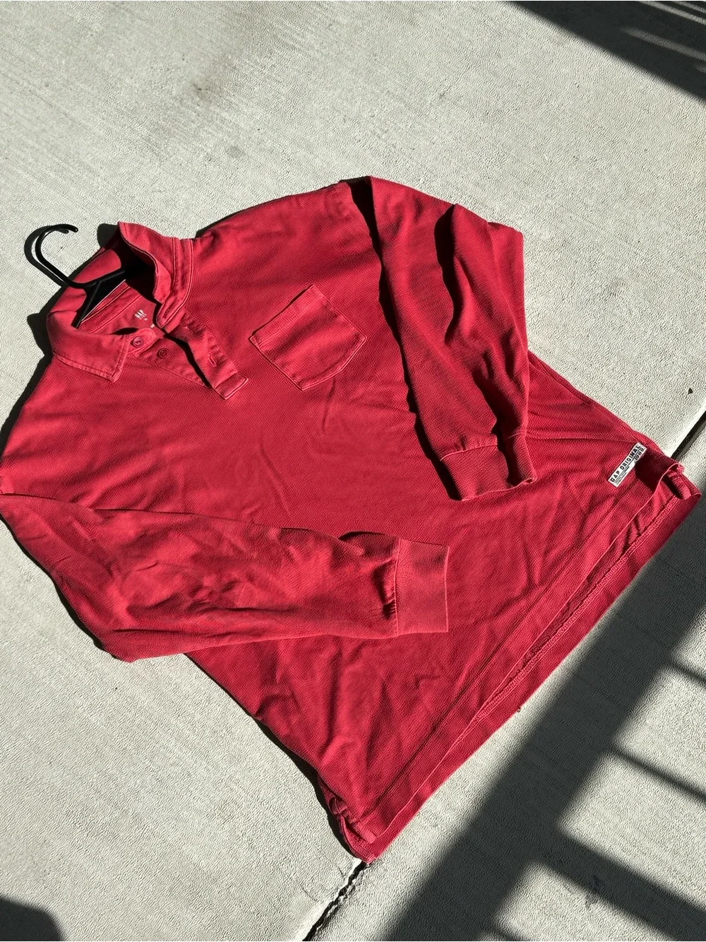 GAP Red Button-Up Polo Sweater